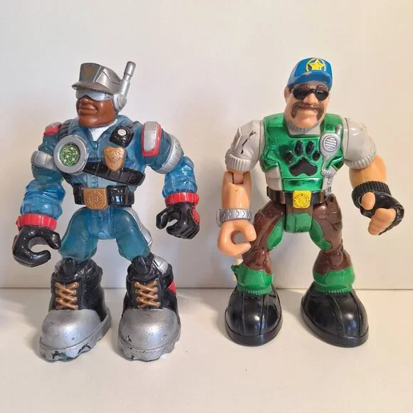 Rescue Heroes Figures Lot 1997-2004 Firefighter Police Wolf Trooper Bill Jake - Picture 2 of 10